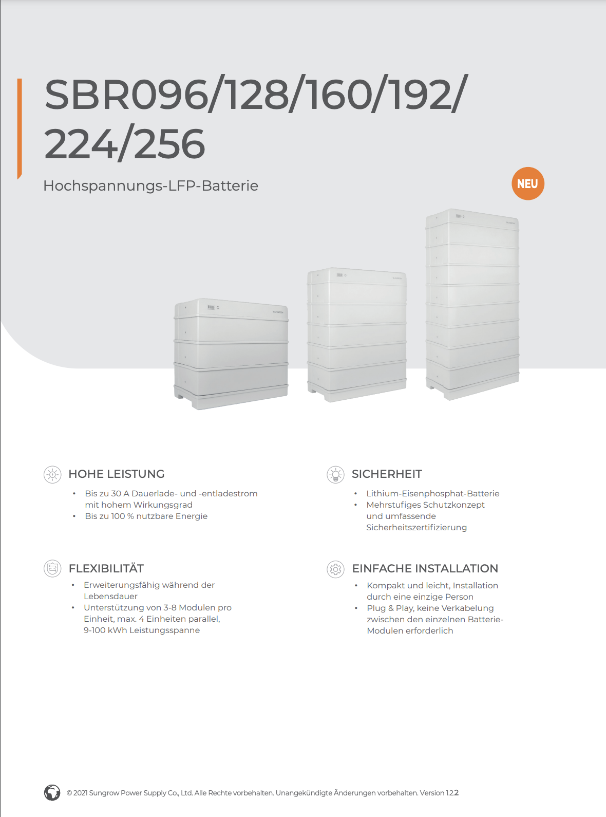 Sungrow Hybrid SBR192 19,2 kWh